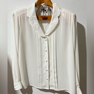 White Embroidered Blouse